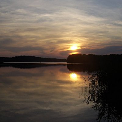 jezioro Chłop zachód Słońca, fot. Damian Lip