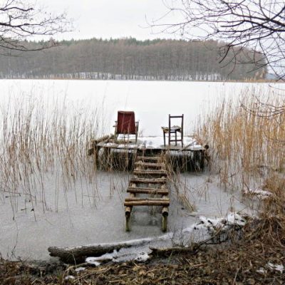 jezioro zimą, fot EBK