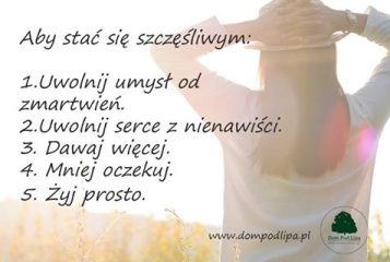 Aby być szczęśliwym